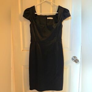 Topshop Satin Look Size 12 Black Dress